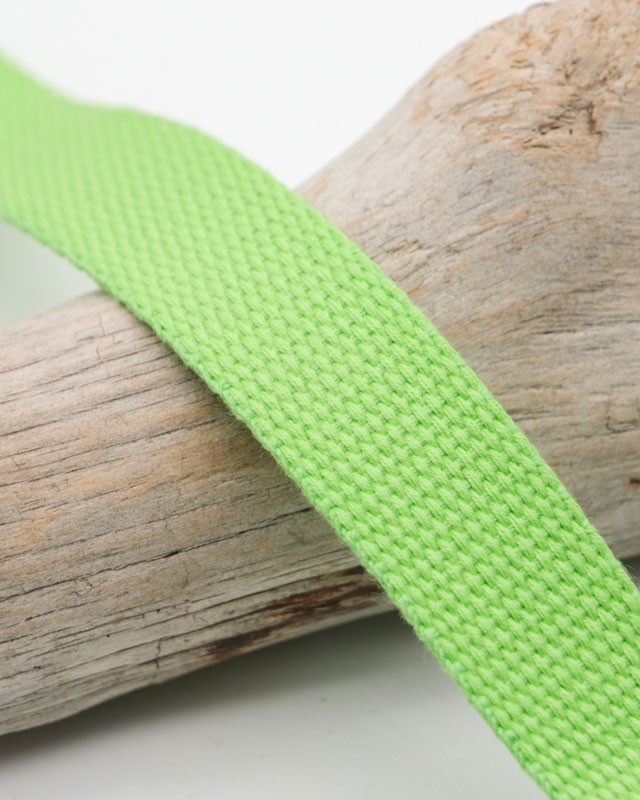 Sangle Coton 25MM Vert Fluo - Maison Klem